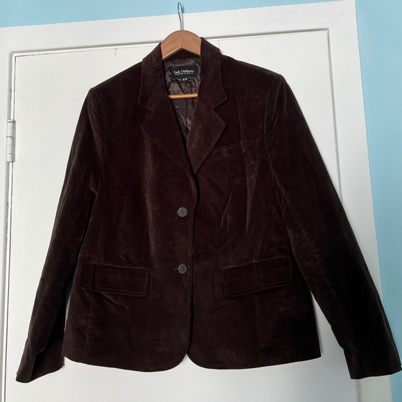 Lady Hathaway Jackets & Blazers - Lady Hathaway Brown Velvet Blazer,XL
